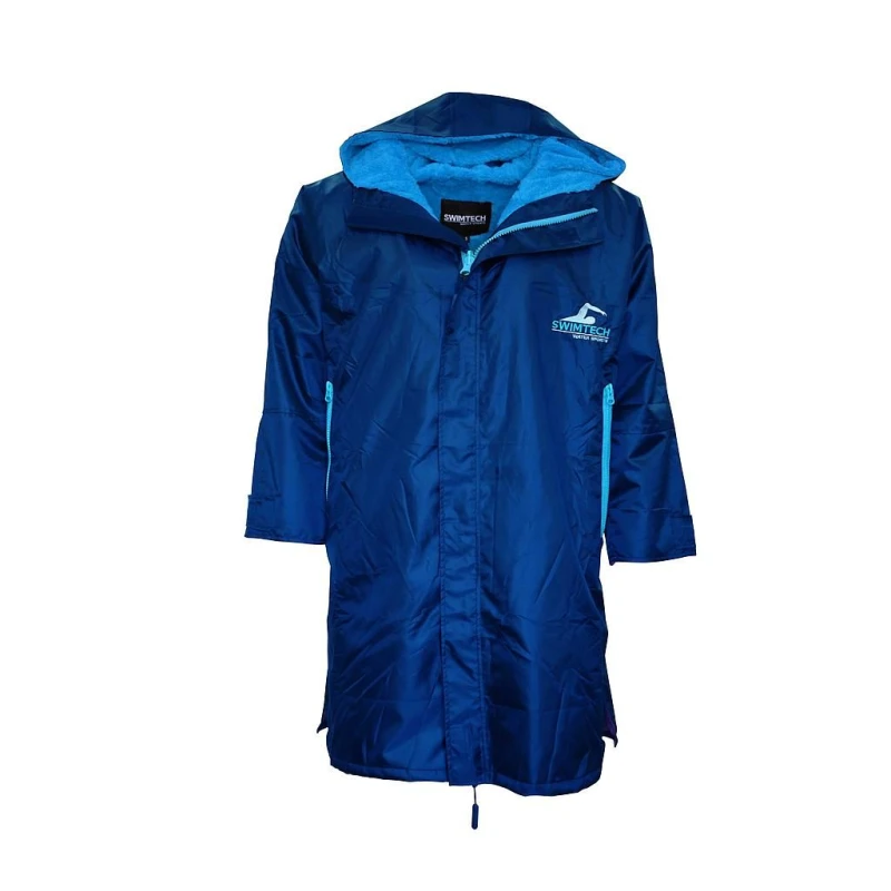 Image of SwimTech Mens Plain Parka in Navy Size: XS Navy Male XS