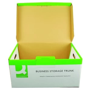 Image of Q Connect White Business Storage Trunk Pack of 10 KF21663