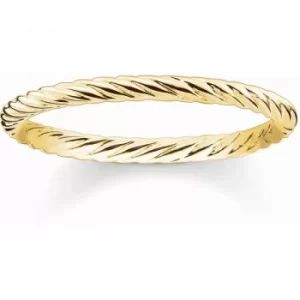 Image of Ladies Thomas Sabo PVD Gold plated Ring Size P.5