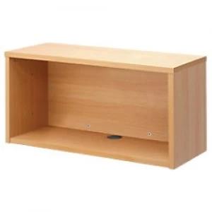 Image of Dams International Rectangular Modular Straight Top Unit with Beech Coloured Melamine Top Denver 800 x 350 x 430mm