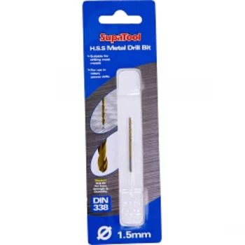 Image of SupaTool Titanium Coated HSS Drill Bits 1.5x40mm