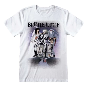 Image of Beetlejuice - Poster White Unisex Medium T-Shirt - White