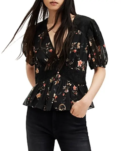 Image of Allsaints Dinah Tanana Top