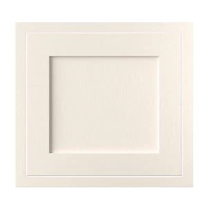 Image of Cooke Lewis Carisbrooke Ivory Framed Fixed frame semi integrated appliance door W600mm