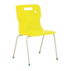 Image of Titan 4 Leg Chair 460mm Yellow KF72198