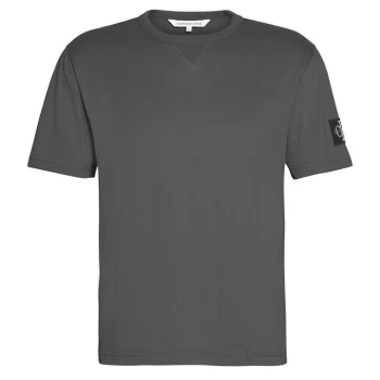 Image of Calvin Klein Jeans Badge Tee - Abstract Grey