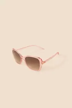 Image of Clear Oversized Square Sunglasses