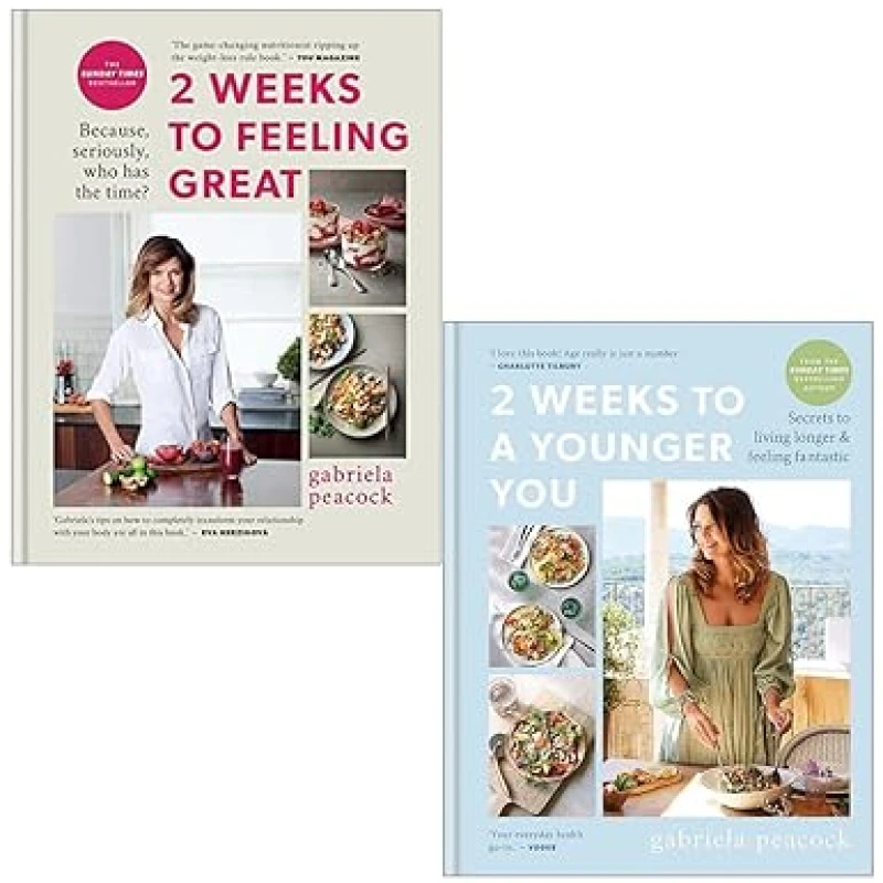 Image of Gabriela Peacock Collection 2 Books Set (2 Weeks to Feeling Great, 2 Weeks to a Younger You) Gabriela Peacock Books