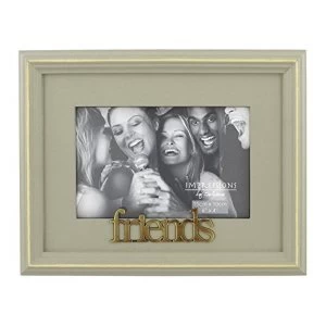 Image of 6" x 4" - Celebrations Grey Wooden Photo Frame - Friends