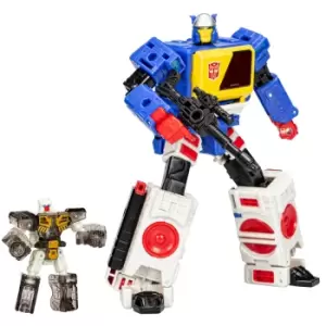 Image of Hasbro Transformers Legacy Evolution Voyager Twincast and Autobot Rewind Converting Action Figures