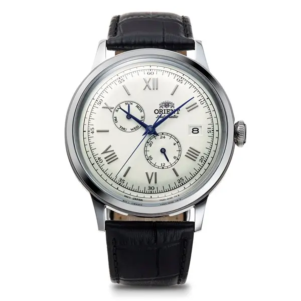 Image of Orient RA-AK0701S10B Bambino Classic Black Strap Watch - W2960
