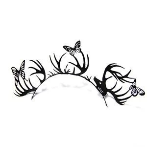 Image of Paperself Paper False Lashes - Deer And Butterfly Black