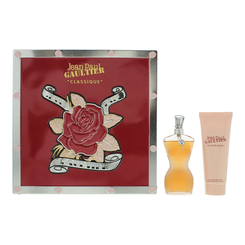 Image of Jean Paul Gaultier Classique 2 Piece Gift Set: Eau de Toilette 50ml - Body Lotio