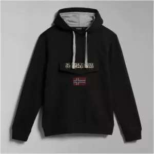 Image of Napapijri Burgee Winter 2 Cotton-Blend Hoodie - M