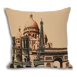 Image of Riva Home City Paris Cushion Cover (45x45cm) (Cream)