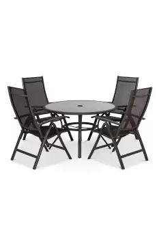 Image of Sorrento 4 Seater Round Deluxe Recliner Set