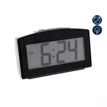 Image of WILLIAM WIDDOP LCD Alarm Clock - Black