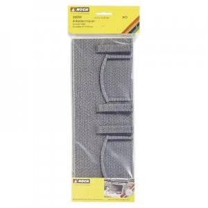 Image of H0 Brick wall Stone wall with arches NOCH 58058