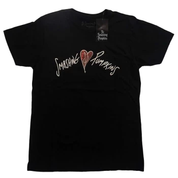 Image of The Smashing Pumpkins - Gish Heart Unisex Medium T-Shirt - Black
