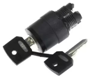 Image of Schneider Electric Harmony XB5 Key Switch Head - 3 Position, Spring Return to Centre, 22mm cutout