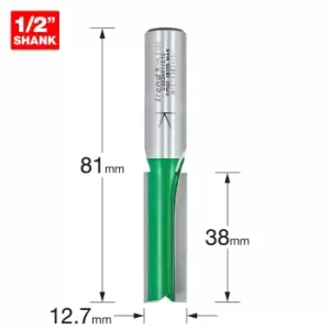 Image of Trend CRAFTPRO Two Flute Straight Router Cutter 12.7mm 38mm 1/2"