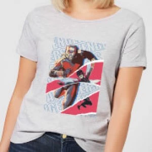 Image of Marvel Avengers AntMan And Wasp Collage Womens T-Shirt - Grey - M