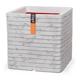 Image of Capi Europe Square Planter Row NL 30x30x30 - Ivory