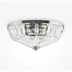Image of Maytoni Maytoni Facet Classic 6 Light Ceiling Light Chrome E14