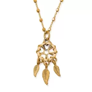 Image of ChloBo Gold Plated Delicate Cube Dream Catcher Necklace