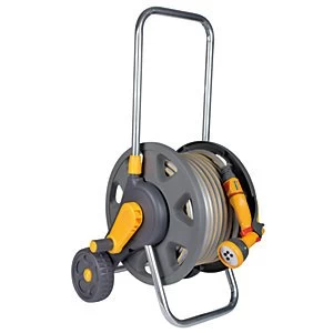 Image of Hozelock 45m Eurocart with Hose Pipe & Spray Gun - 40m