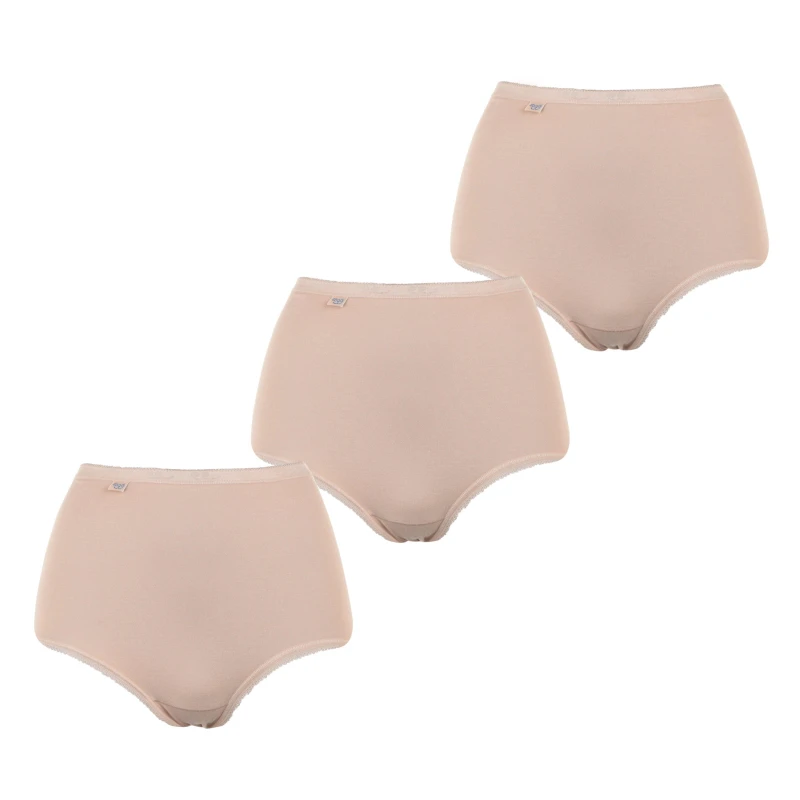 Image of Sloggi 3 Pack Maxi Briefs Skin 0026 female 14 (L)