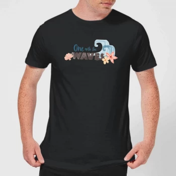Image of Disney Moana One with The Waves Mens T-Shirt - Black - 5XL