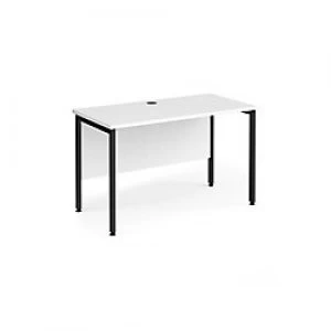 Image of Maestro 25 Home Office Desk with H-Frame 600 mm White, Oak
