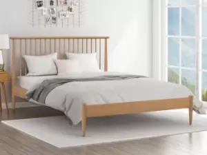 Image of Flintshire Grosvenor 5ft King Size Oak Wooden Bed Frame