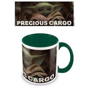 Image of Star Wars: The Mandalorian - Precious Cargo Green 11oz/315ml Coloured Inner Mug