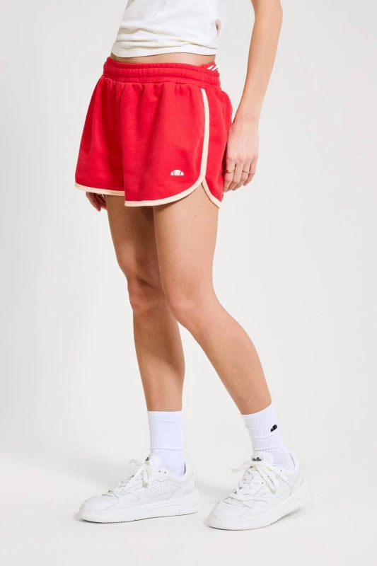 Image of Ellesse Womens Ceriale Shorts in Red Size: 14 Red Female 14