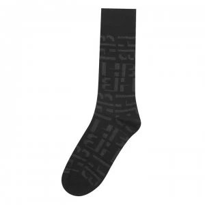Image of Hugo Boss Monogram SocksBlack/Grey