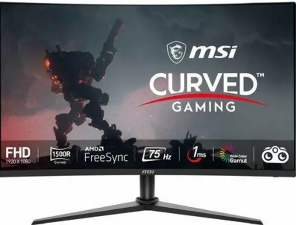 Image of MSI Optix G243VCV Full HD 24" Curved VA Gaming Monitor - Black