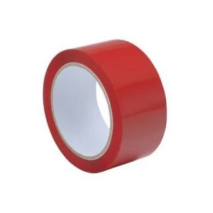 Image of Polypropylene Tape 50mm x 66m Red Pack of 6
