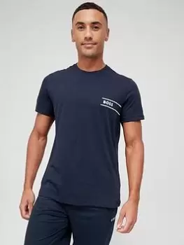 Image of BOSS Bodywear Nightwear T-Shirt - Dark Blue, Dark Blue Size XL Men