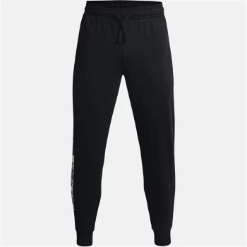 Image of Under Armour Project Rock Rival Fleece Joggers Mens - Black/White