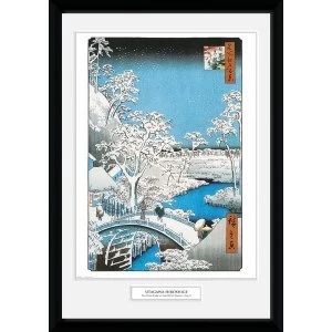 Image of Hiroshige The Drum Bridge 50 x 70cm Collector Print