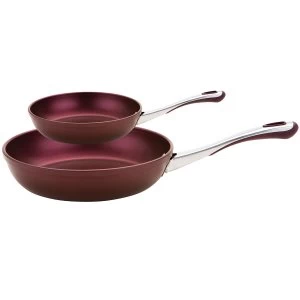 Image of Prestige Prism Purple Non-Stick Frying Pan Set - 2 Piece