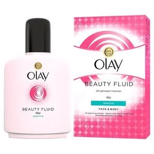 Image of Olay Beauty Fluid Moisturiser Sensitive Skin 200ml