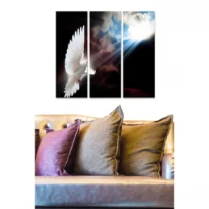 Image of MDFFTR1015 Multicolor Decorative MDF Painting (3 Pieces)