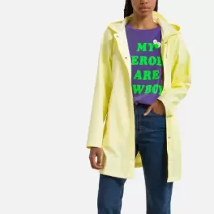 Image of A-Line Mid-Length Showerproof Jacket with Hood