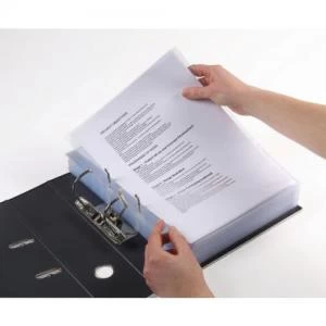 Image of Rexel Nyrex Premium A4 Punched Pockets; Anti-Slip; Top & Left