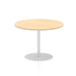 Image of Italia Poseur Table Round 1000 Top 725 High Maple