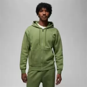 Image of Air Jordan Essentials Mens Full-Zip Fleece Hoodie - Green