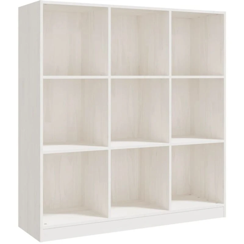 Image of VIDAXL Book Cabinet/Room Divider White 104x33.5x110cm Solid Pinewood Vidaxl 8720286773024